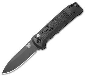 Benchmade 4400BK Casbah Automatic Knife Black Grivory (3.4" Black)