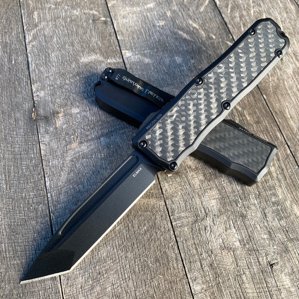 RECON-035 OTF Carbon Fiber - Black Tactical Tanto 92121