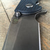 Hinderer Knives XM-18 Spear-point Flipper Black & Blue (3.5" Battle Anthracite) - GearBarrel.com