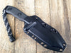 Microtech Currahee Tanto Fixed Blade (4.5" Black Plain) 103-1BL - GearBarrel.com