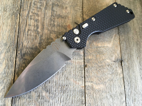 Strider + Protech SnG Automatic Knife Knurled (3.5" Stonewash) 2405