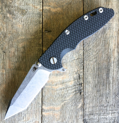 Hinderer Knives Fatty XM-18 Harpoon Knife Black (3.5" Stonewash)