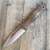Fiddleback Forge ASP Fixed Blade Curly Maple with Black/Yellow Liners (3.75") - GearBarrel.com