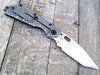 Strider Knives Folder: SMF Gunner Grip Tanto Stonewashed (Black) - GearBarrel.com