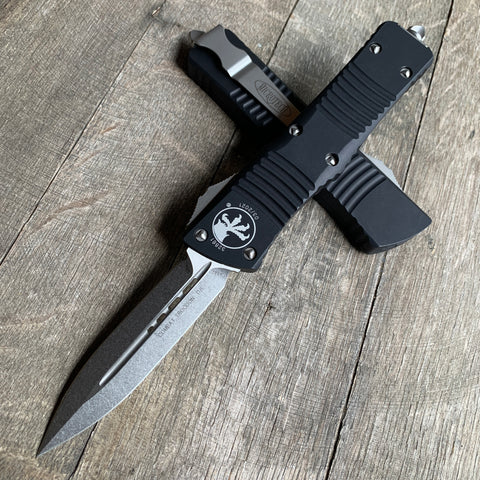 Microtech Combat Troodon OTF D/E (3.8" Stonewashed) 142-10