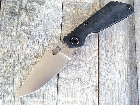 Strider SnG CC Frame Lock Knife Black G-10 (3.5" Blade)