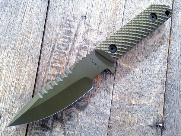 Strider Knives Fixed: HT-S Spearpoint - Striped Monkey Edge