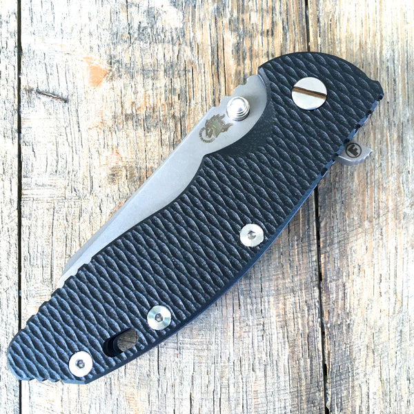 まいまい様　チャコールグレーXS Hinderer Knives Fatty XM-18 Wharncliffe Black (3.5