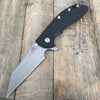 Hinderer Knives XM-24 Wharncliffe  Black (4" Working Finish) - GearBarrel.com