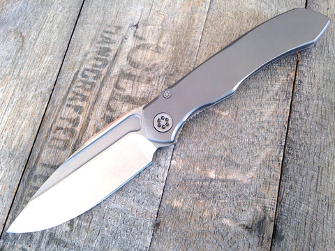 Marfione Custom Anax Integral Frame Lock Knife Titanium (3.75" Tri-Tone)