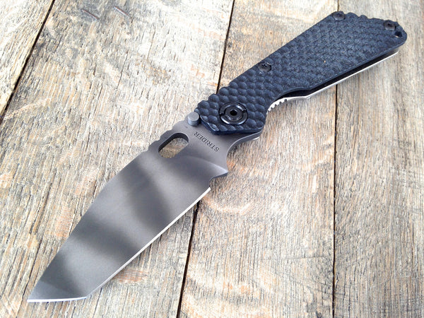 Strider Knives SnG Tanto Black DGG Gunner Grip Knife (3.5