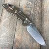Hinderer Knives: 3.5" XM-18 Slicer Non-Flipper  -Black G-10   Bronze Anodized - GearBarrel.com