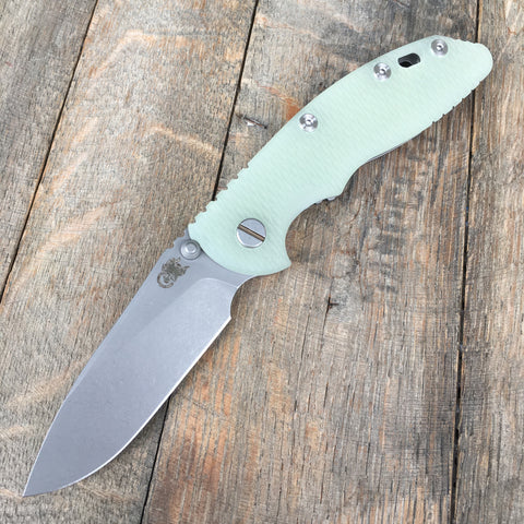 Hinderer Knives 3.5" XM-18 Slicer Non-Flipper (Translucent G-10) Working Finish