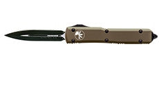 Microtech Ultratech D/E OTF Automatic Knife Tan CC (3.4" Black) 122-1CCTA