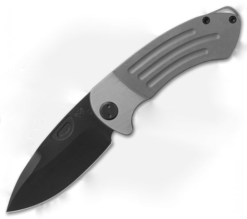 Medford Theseus Frame Lock Knife Tumbled (3.6" Black PVD) MKT