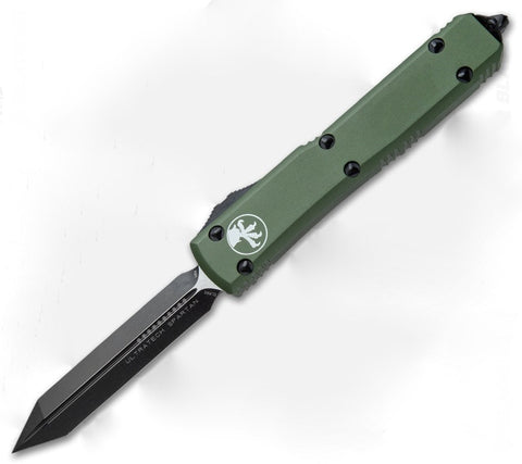 Microtech Green Contoured Ultratech D/T OTF Auto Knife 223-1CCOD