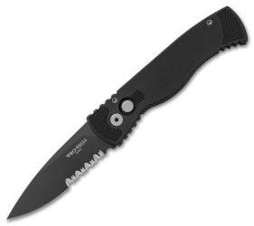 Protech Tactical Response 2 Automatic Knife (3" Black Serr) TR-2.4