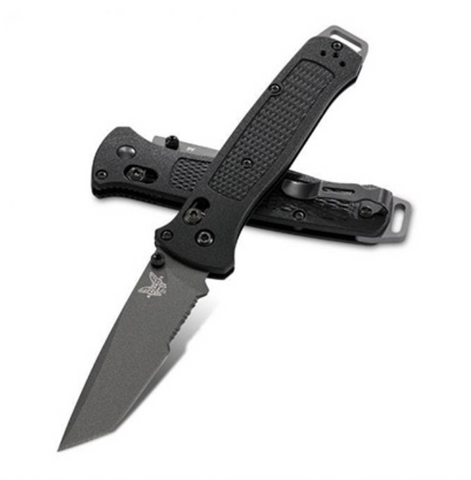 Benchmade Bailout AXIS Lock Knife Black Grivory (3.38" Gray) 537GY
