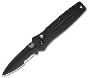 Benchmade Pardue Stimulus Automatic Knife (2.99" Black Serr) 3551SBK