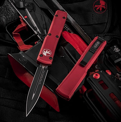 Microtech Ultratech D/E OTF Automatic Red (3.4" Black) 122-1RD