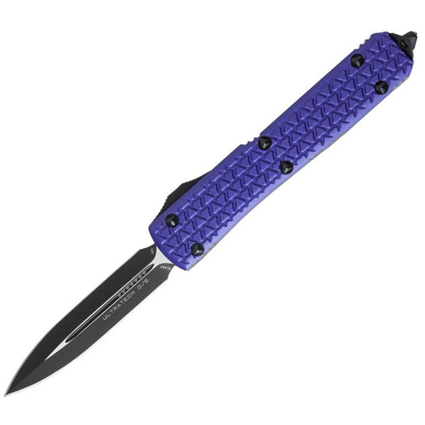 Microtech Ultratech D/E OTF  Tri-Grip Purple (3.4" Black) 122-1PU
