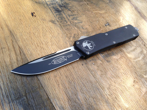 Microtech Scarab Executive OTF D/E Knife (3.5" Black Plain Blade) 176-1