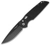 Protech TR-3 X1 Military Issue Automatic Knife Fish Scale + Safety (3.5" Black) - GearBarrel.com