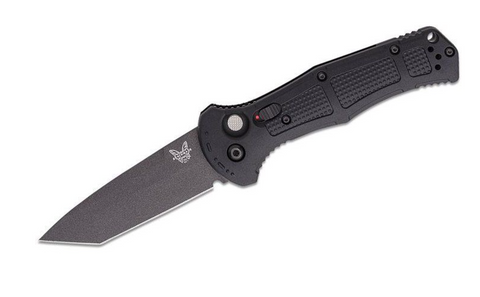 Benchmade Claymore Tanto Automatic Knife Black Grivory (3.6" Black) 9071BK