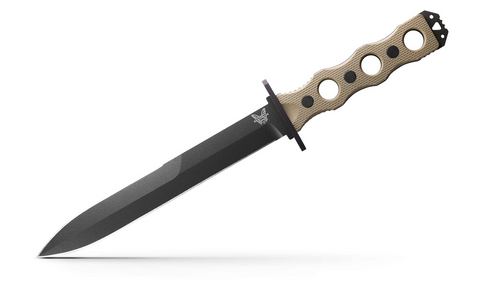 Benchmade SOCP 185BK-1 Fixed Blade G-10 Tan (7.1" Black)