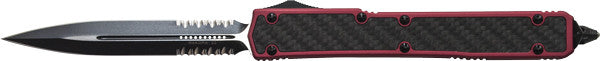 Microtech Makora II OTF  Red Tactical  (4.45" Black Plain) 106-1RDT - GearBarrel.com
