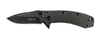 Kershaw Cryo BlackWash Spring Assisted Flipper Knife (2.75" Plain) 1555BW - GearBarrel.com