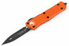 Microtech 138-1OR Troodon D/E - Orange Handle - Black Blade