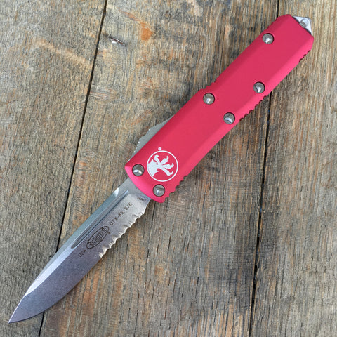 Microtech UTX-85 S/E OTF Red (3.125" Stonewashed) 231-11RD