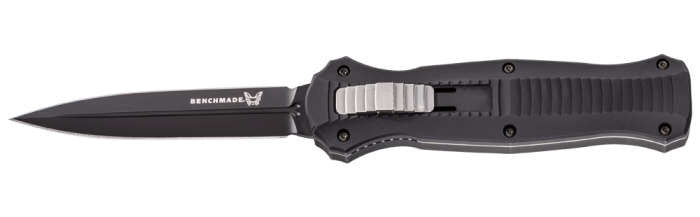 Benchmade Infidel Dagger OTF Automatic Knife (3.95" Black) 3300BK - GearBarrel.com