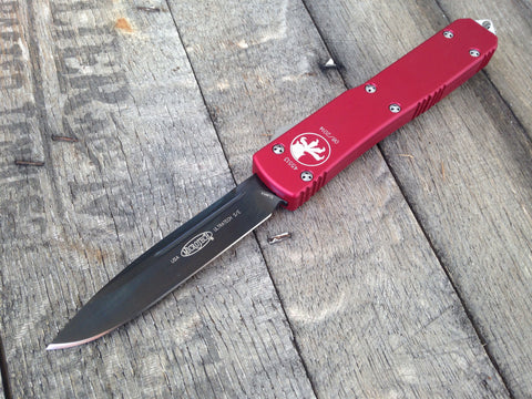 Microtech Ultratech Knife Red SE Auto (3.4" Black Blade) 121-1RD