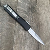 Microtech Knives | 120-10 Ultratech D/E - Black Handle - Contoured - Stonewash Bladeades