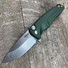 Medford Smooth Criminal  Flipper Knife Green (3" Tumbled)