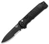 Benchmade 4400SBK Casbah Automatic Knife Black Grivory (3.4" Black Serr) - GearBarrel.com