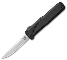 Benchmade 4600 Phaeton D/A OTF Automatic Knife Black (3.45" Satin)