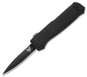 Benchmade 4700DLC Precipice D/A OTF Automatic Knife (3.4" Black DLC) - GearBarrel.com
