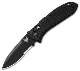 Benchmade 5750SBK Mini Presidio II Automatic Knife (3.2" Black Serr) - GearBarrel.com