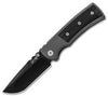 Chaves Ultramar Redencion Street Drop Point Knife Black Micarta (3.25" Black SW) - GearBarrel.com