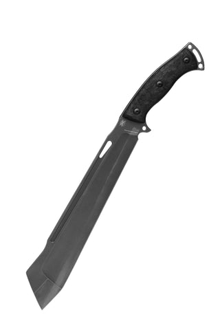 DPx HEFT 12 CHOP Fixed Blade Knife Shred CF w/ Black Sheath (12.5" Black SW)