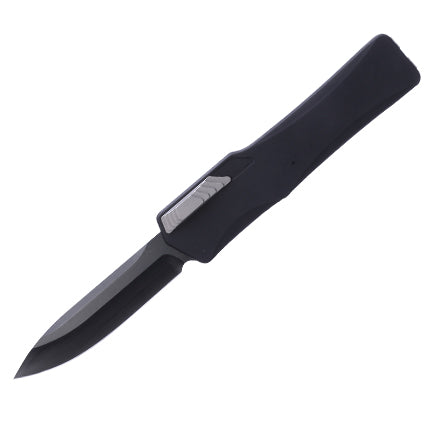 Heretic Knives Cleric Clip Point OTF Automatic Knife Black DLC (3.5" Black)