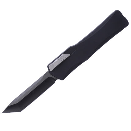 Heretic Knives Cleric Tanto OTF Automatic Knife Black DLC (3.5" Black)