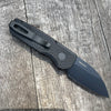 Protech Runt 5 R5106 Wharncliffe Blade Textured Black Handle