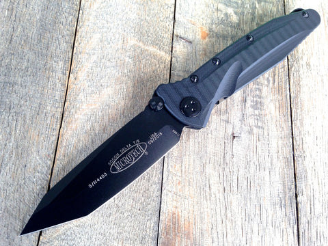 2015 Microtech Socom Delta S/E Folding Knife G-10 (4" Black) 163-1T