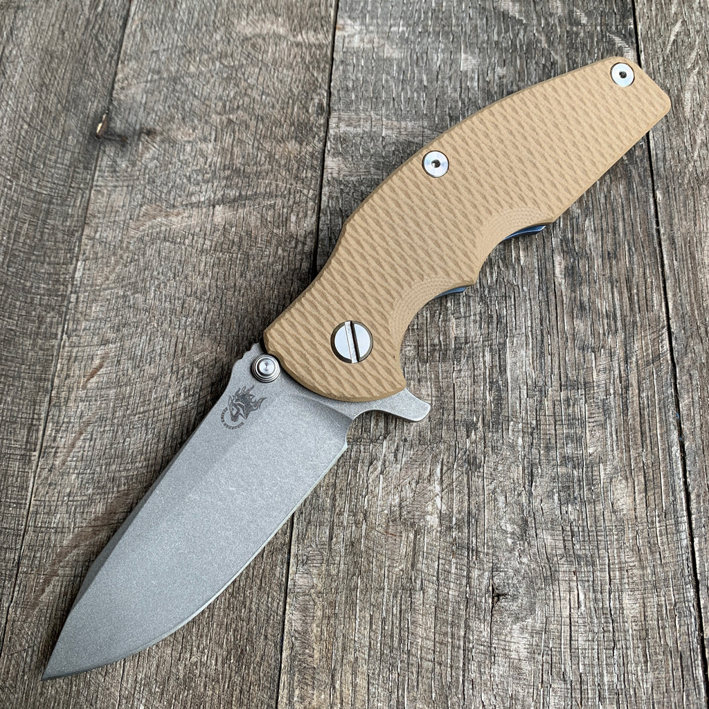 Rick Hinderer Knives Jurassic Slicer Hollow Ground Black G10