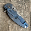 Hinderer Knives Jurassic Spear Point Blue Titanium  (3.38" Coyote)