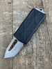 Microtech  Exocet T/E - Black Handle - Stonewashed Blade 158-10